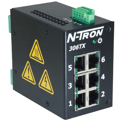 Red Lion Industrial Ethernet Switch, 306TX